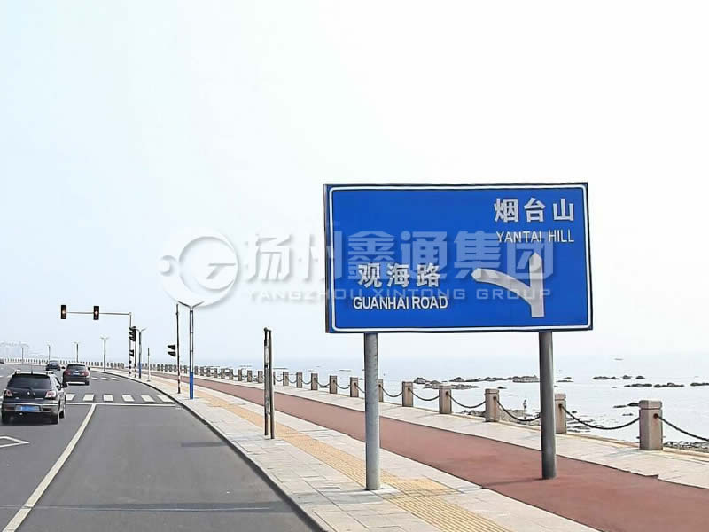 BZG-015，交通標(biāo)志桿，雙柱標(biāo)志桿