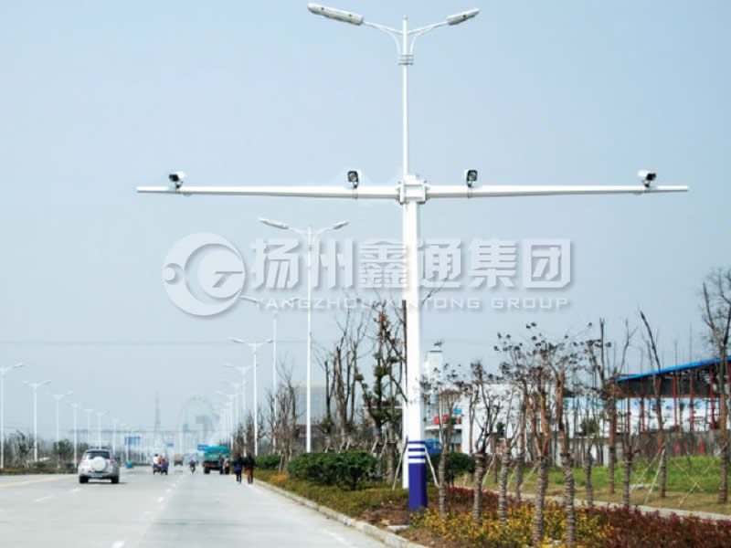 DJG-004，電子警察桿，T型八棱電警桿